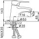 Смеситель для раковины Frap F1004