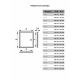 Люк-дверца ревизионный 122 x 122 мм с фланцем 98 х 98 мм с ручкой, пластик Л1010Р EVECS