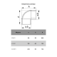 Колено вертикальное 90° 511 КВП ERA для плоских каналов 55х110 мм