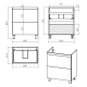 Тумба с раковиной напольная с 2-мя ящиками Атлантик 70 Misty
