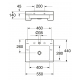 Раковина ARTic 4550 Gustavsberg 1145500101  (ШГВ) 55 x 44 x 14 см