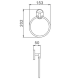 Держатель полотенец-кольцо  Frap F1904