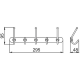 Вешалка - планка 5 крючков Frap F201-5