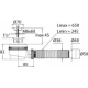 Сифон для душевого поддона Элит 1 1/2''  с гибкой трубой 40-50 мм, Virplast 30986862