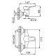 Смеситель для душа Frap F 2028-B