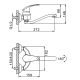 Смеситель для кухни настенный Frap  F4621