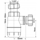 Сифон для раковины без выпуска 1 1/4'' x 32 мм McALPINE MRW2-NW