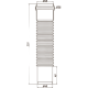 Соединитель канализационный (гибкий) с одним уплотнителем ф40 - L 220 ORIO