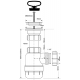 Сифон универсальный с выпуском и пробкой 1 1/2'' x 40 мм McALPINE MRSK2