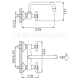 Смеситель для кухни настенный Frap F4708