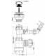 Сифон для раковины с выпуском и адаптером для подключения слива бытовой техники 1 1/4'' x 32 мм выход компрессионнный ДУ 40 мм McALPINE MRW240WM