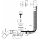 Сифон для ванны полуавтомат 1 1/2'' x 40/50 мм L 575 мм McALPINE MRB2C-PB